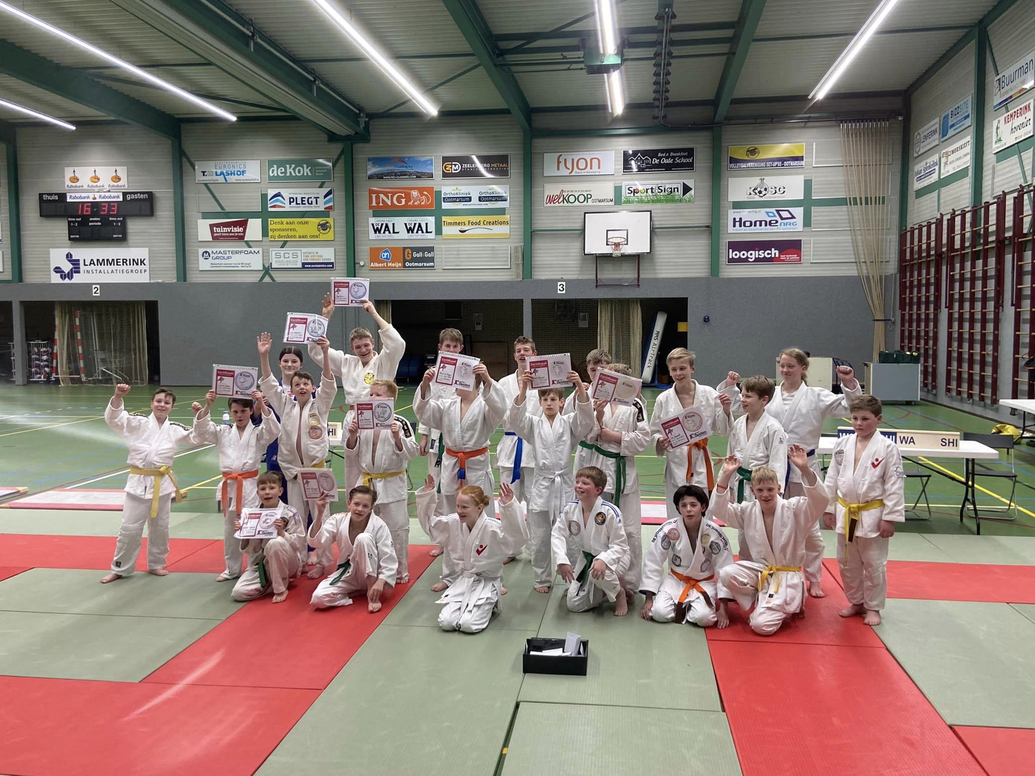 Veel diploma's door onze judoka's behaald