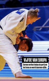 Carmen Dijkstra vijfde van Europa